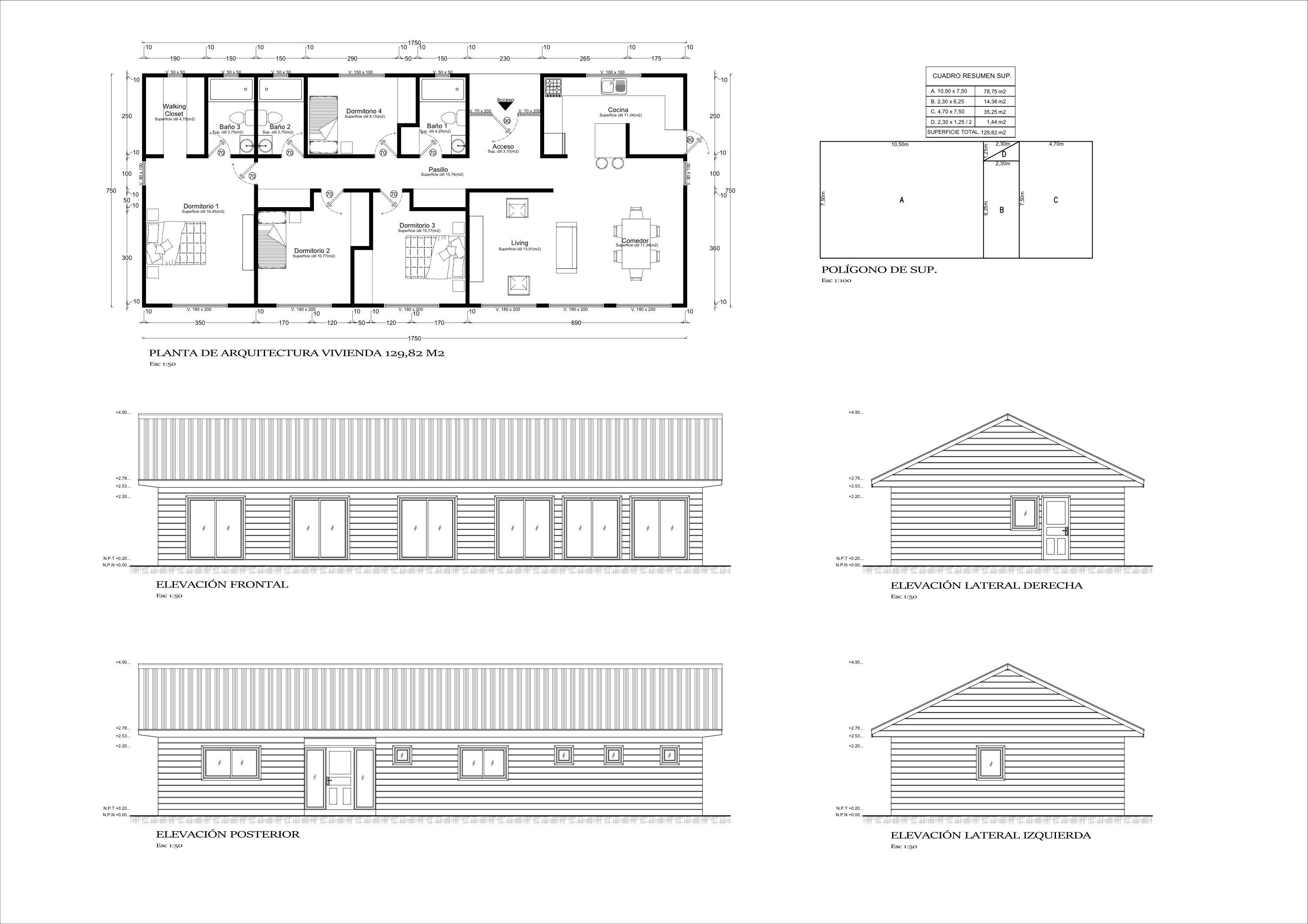 Plano del Modelo Granero