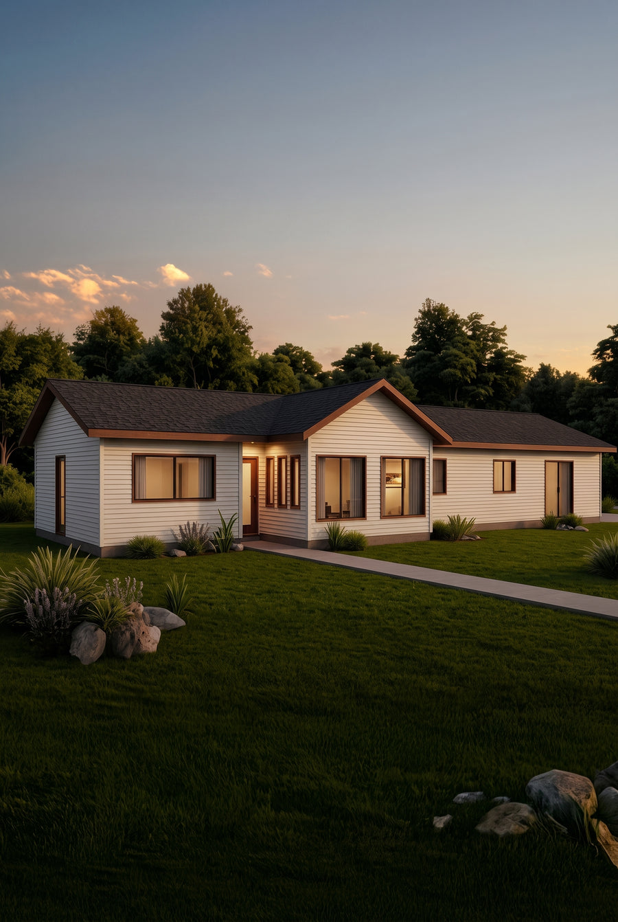 Casa modelo Óptima de CasasCAD, 123,84 m² con 5 dormitorios y 3 baños