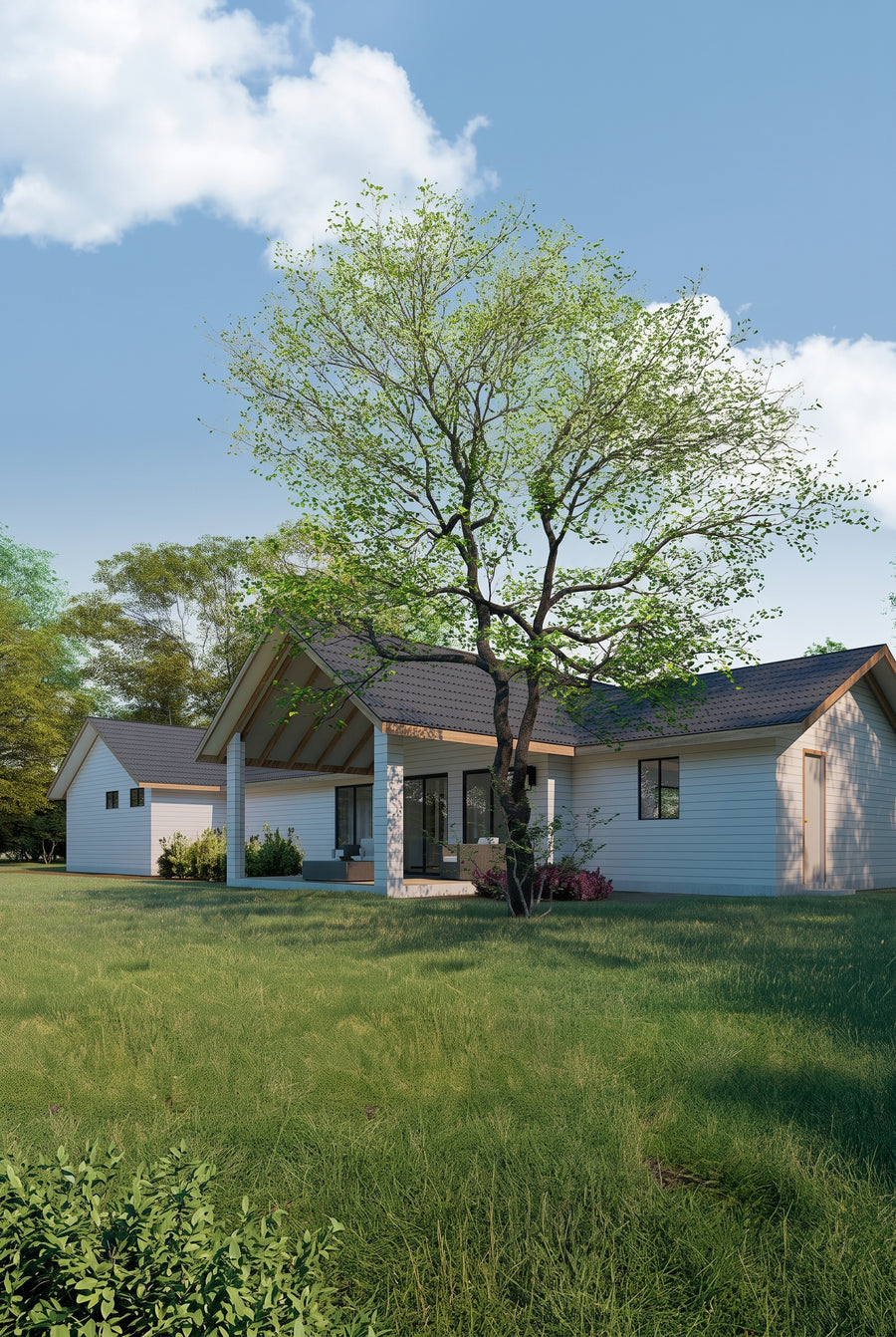 Casa modelo Sureño de CasasCAD, 162,05 m² con 4 dormitorios y 3 baños
